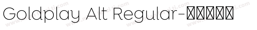 Goldplay Alt Regular字体转换